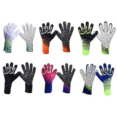 Fußball-Torwarthandschuhe, Hochleistungs-Fingerschutz, Fußball-Torschutz, rutschfest mit griffigen Handflächen, Fußballhandschuhe