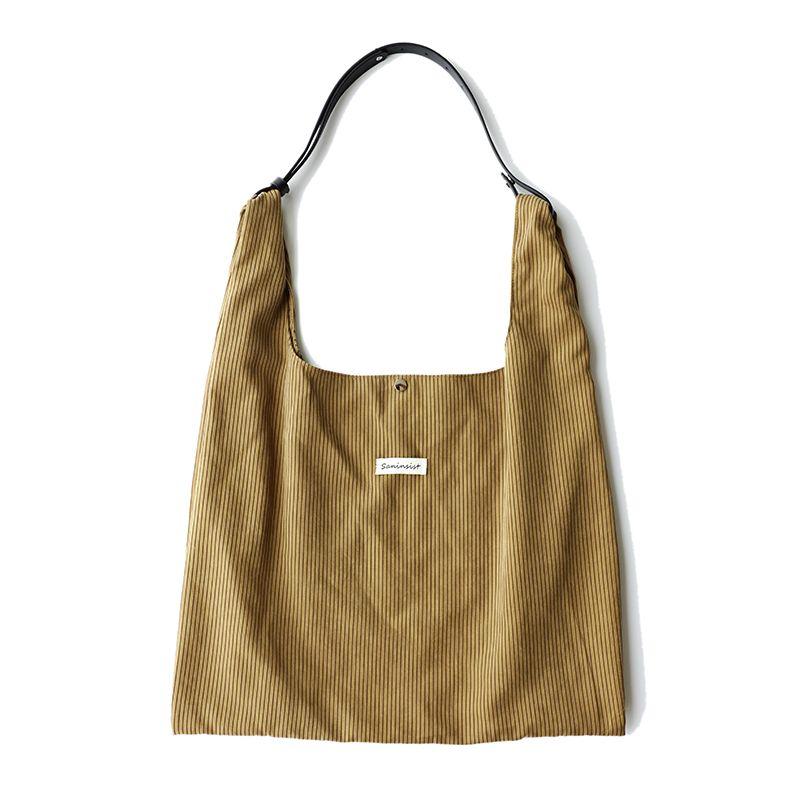 

Saninsist Original Vest Bag Women Fashionable Street Stripe Versatile Cloth Bag Shoulder Shoulder Cloth Bag Pickle Green