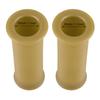 Pair of 1inch 25mm   1.1inch 28mm Universal Motorcycle Vintage TPU Handle Handlebar Grip Sauce Yellow
