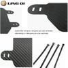 LYNNCHI Modified Carbon Fiber Number Plate Frame Modification Parts For SUR Light Bee X Electric Motorcycle Dirt Pit Bike