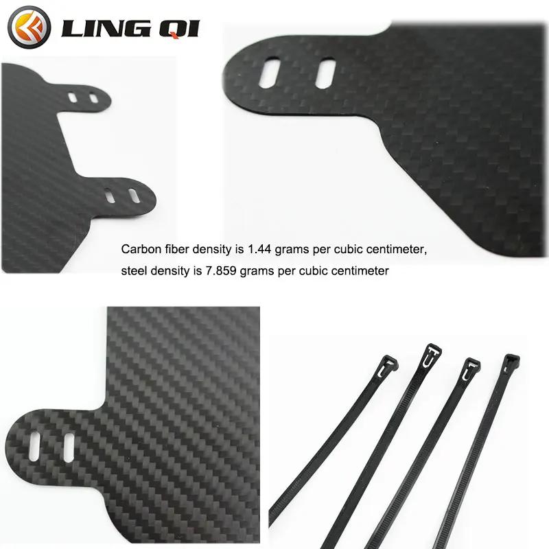 LYNNCHI Modified Carbon Fiber Number Plate Frame Modification Parts For SUR Light Bee X Electric Motorcycle Dirt Pit Bike