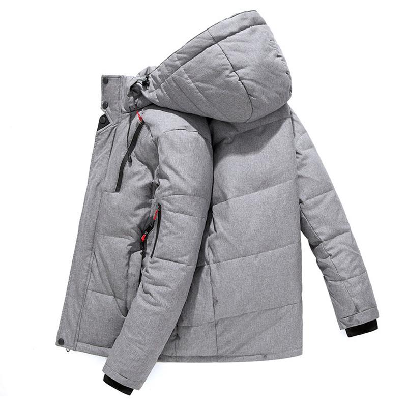 Pánská péřová bunda na podzim a zimu, krátká outdoorová bavlněná bunda, silná a teplá ležérní bunda