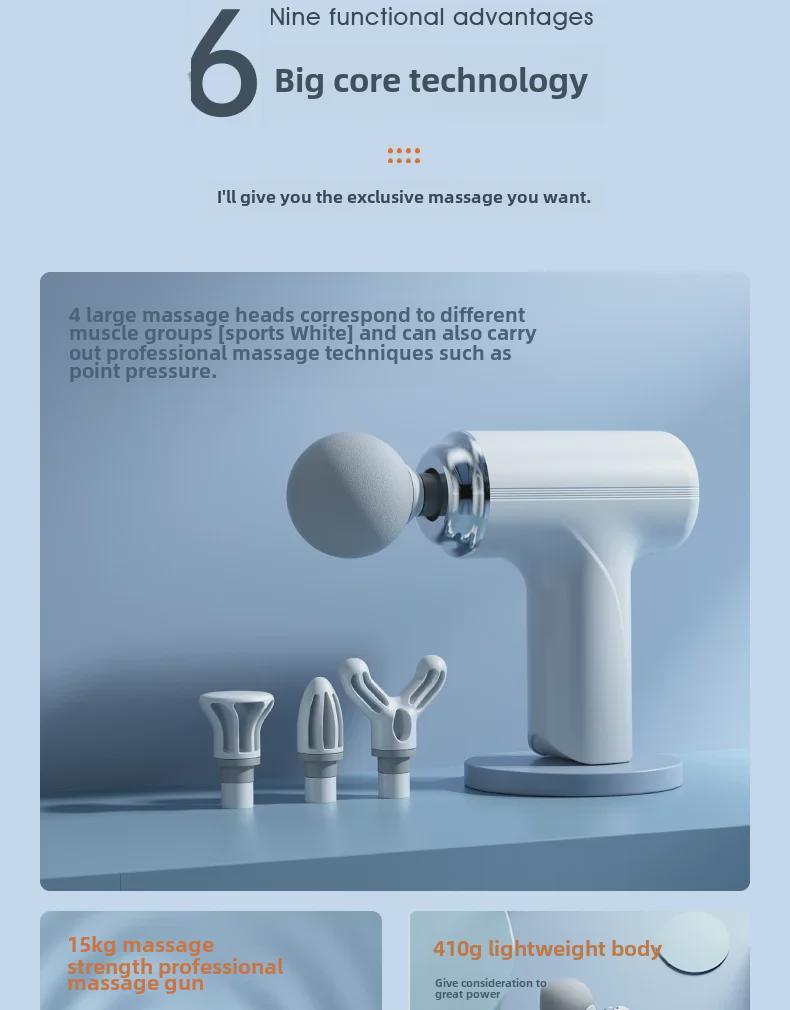 Mini Pro Fascia Gun: Electric Muscle Massager for Men & Women - Neck & Body Relaxation