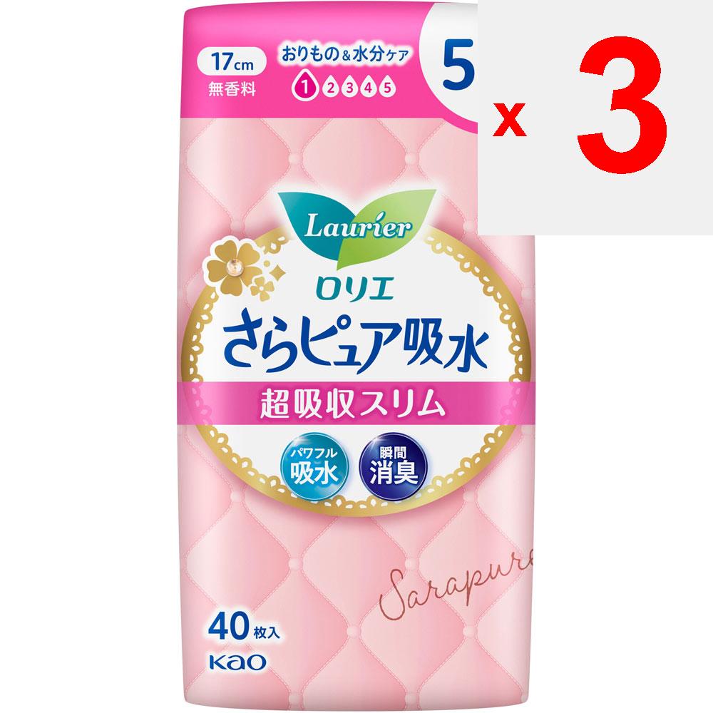 KAO Laurier Sarapure Super Absorbent Slim 5cc 40sheets Sara Pure Light Incontinence Please Replace It As Needed. Sara Pure