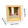1 Set Miniature Room Decoration Creative Anti-Anxiety Bookshelf Handmade Room Box With Exquisite Wooden Scenes