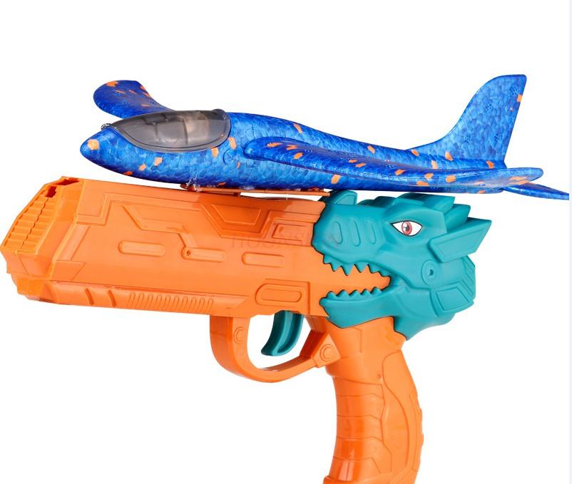 Children'S Foam Airplane Toy Bullet Shooter Throws And Launches Airplane Gun Toy Toy Toy New Type Dinosaur Gun