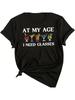 Wounisex's Plus Size Graphic Tees Glasses Letter Print T Shirt Short Sleeve Crewneck Tops
