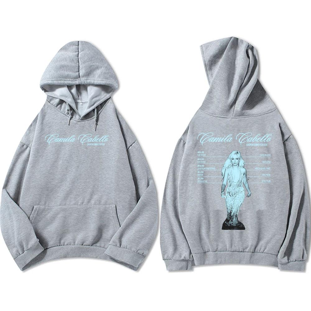 Camila Cabello Yours.C Tour 2025 Hoodies Langarm Fleece Herren/Damen Sweatshirts Grafik Kleidung Tasche Kapuzenpullover Männlich