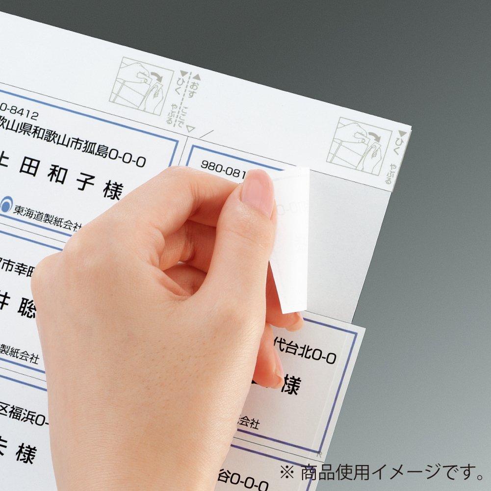 Kokuyo Color Laser Copy Labels, Relabel, Hakadori Type, 24 Labels with Top and Bottom Margins, 100 Sheets (LBP-E80366)