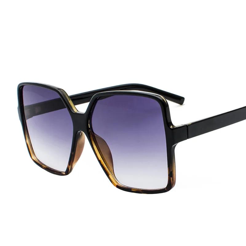 Luxury Oversized Sunglasses Women Men's Big Frame Vintage Square SunGlasses Driving Glasses Female Gafas De Sol Glasses