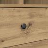 Highboard with Drawers Artisan Oak Finish 45.5 x 34 x 127 cm