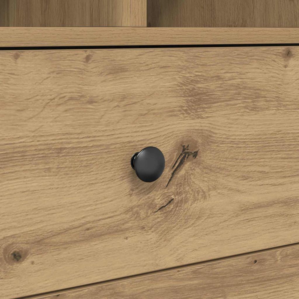 Highboard with Drawers Artisan Oak Finish 45.5 x 34 x 127 cm