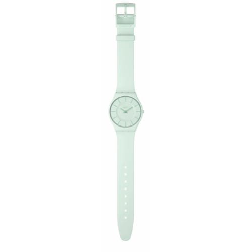 Swatch Turquoise Lightly Skin Classic Watch, SS08G107, Green