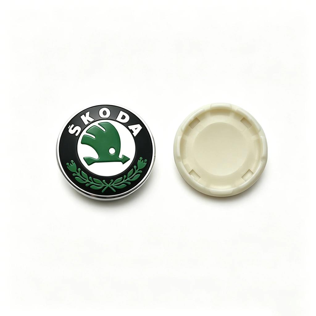 Car Sticker 4Pcs 56mm 65mm Wheel Center Caps For Skoda V VRS Octavia Rapid Fabia Superb Plastic Car Wheel Hub Covervrs
