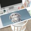 Large Mouse Pad Cute Cartoon Panda Print Stitched Edge AntiSlip Rubber Desk Mat For Gaming Working Home Office Laptop Computer