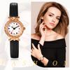Leather Analog Display Cute Waterproof Simple Synthetic Leather Strap Quartz Leisure Business Fashion Accessory Day Gift for Her Women's Watch -