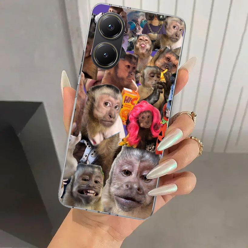 Affen Memes Handyhülle für Xiaomi Poco X5 X6 X7 Pro F7 Ultra M7 Redmi 15 15C 13 13C 12 12C 10 10A 10C 9 9A 9C 9T Hülle Poco X7