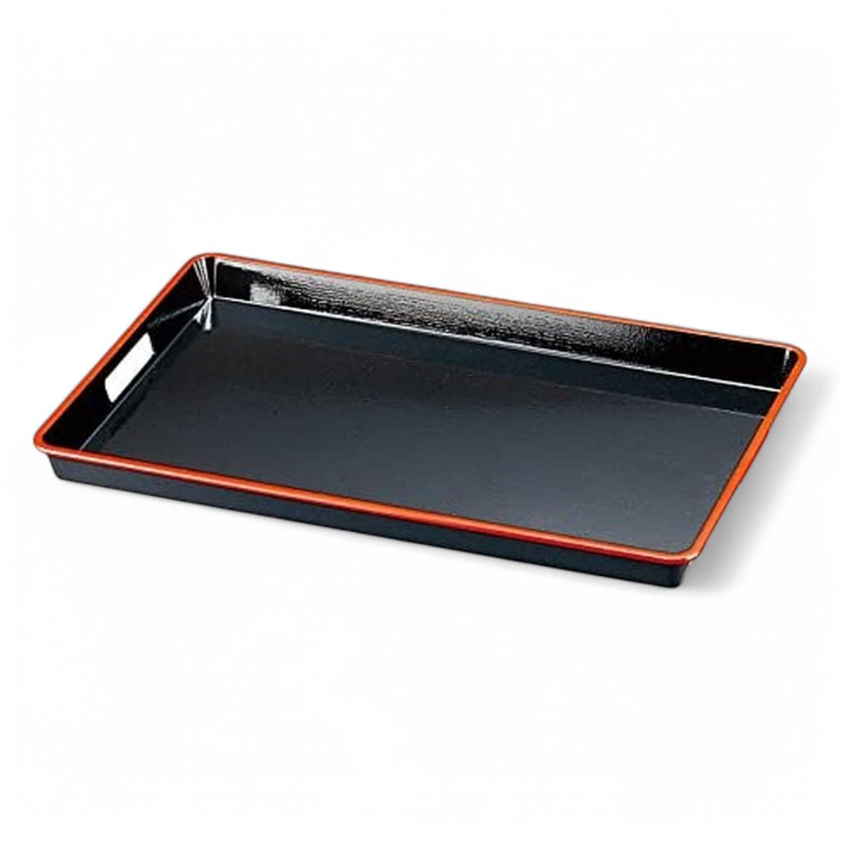 

Made in Traditional ABS Fabric with Side Black and Size SL J-kitchens Placemat, Tray, Japan, Beauty, 2-Shaku Strips, Red,