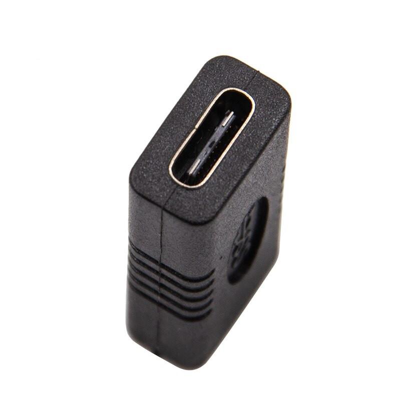 Переходник адаптер соединитель SUNROZ Type-C - Type-C F/F 3.1 Black (B48547)