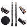 ABS 17 Key Clarinet Bb Flat with Carry Case Gloves Cleaning Cloth Mini Screwdriver Reed Case 10pcs Reeds Woodwind