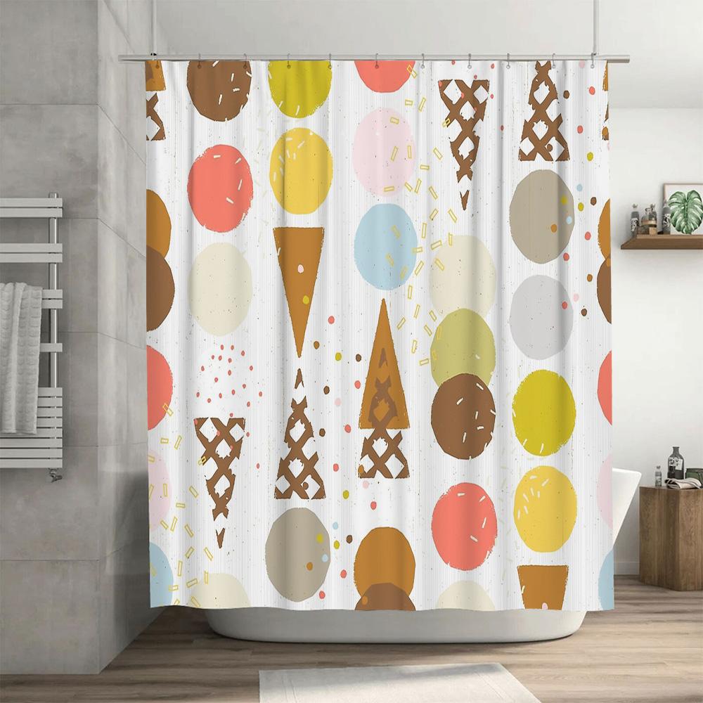 Badezimmer Duschvorhang Floral Vintage Wasserdicht Bauernhaus Dekor Rustikal Waschbarer Einsatz