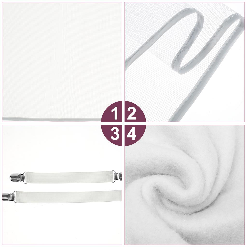 Ironing Board Cover Ironing Board Pad with Elastic Edges Universal Scorch Heat Resistant Small Ironing Board Cover Durable Tool