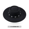 Autumn and winter hats women's large brim felt top hats men's and women's woolen jazz hats