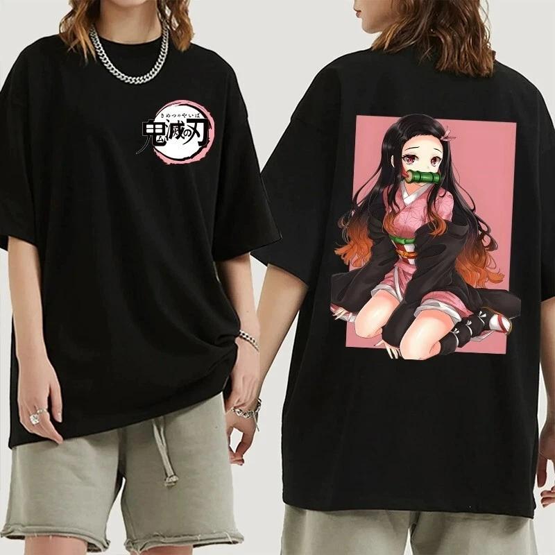 

Demon Slayer Kamado Nezuko Anime Manga T-Shirt Tee Costumes Cotton Cotton L