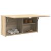 VidaXL Wall-mounted Bathroom Cabinet Sonoma Oak 80x25x40 Cm Engineered Wood 860087