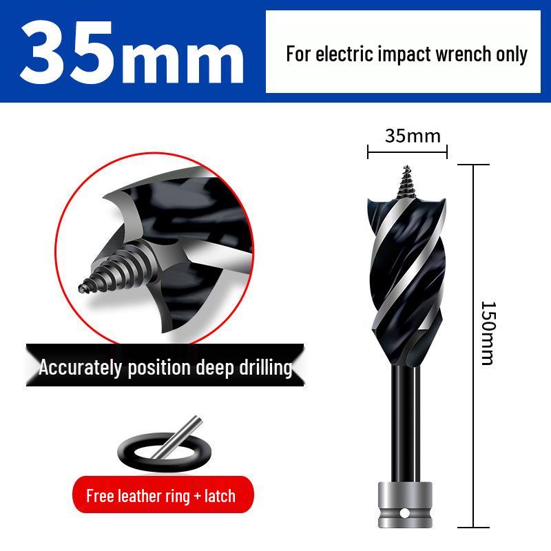 Hohe Härte Elektrischer Schraubenschlüssel Unterstützt Bohrer, Vier-Nuten für Holzbearbeitung Lochvergrößerung