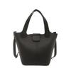 Pu Leather Small Bucket Bag With Magnet Closure For Casual Daily Use