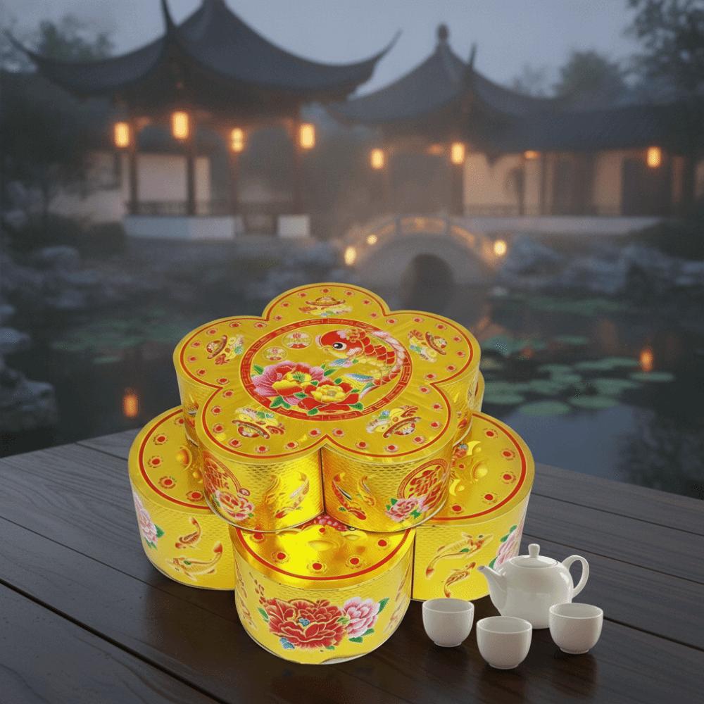 Decorative Foldable Box Foldable Craft Box Hard Cardboard Pagoda Base Box  Festival Gift