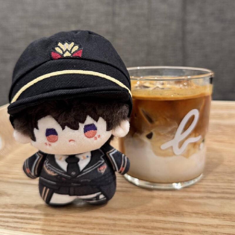 Love And Deepspace Game Peripheral Doll Caleb Character Plush Toy 10cm Printed Cute Cotton Doll Hat Can Be Removed Birthday Gift