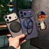 360° Roating Kickstand Ring Holder Matte Case for Magsafe Charge for iPhonne Air 17 16 15 14 Plus 13 12 11 Pro Max Armor Cover