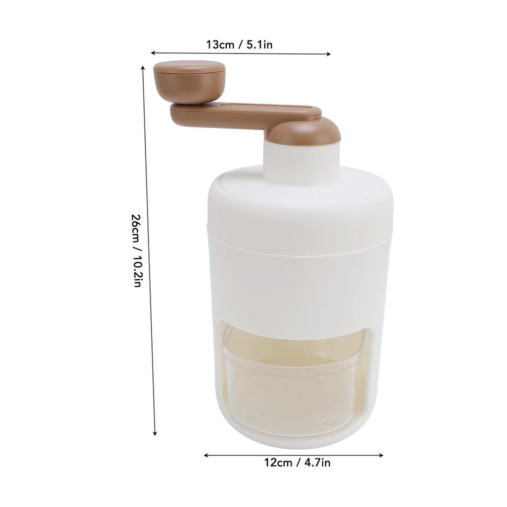 Hand Cranked Ice Shaver Portable 420 Stainless Steel Manual Snow Cone Machine Slushie Maker Ice Crusher Machine for Home Outdoor Commercial Use
