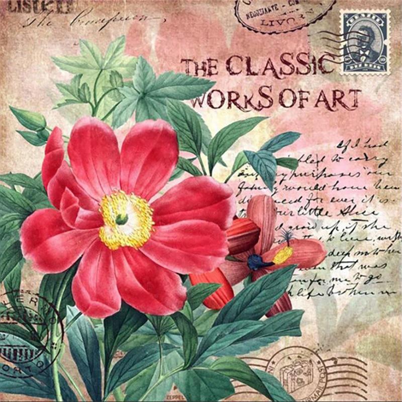 New 5D DIY Diamond Painting Flower Diamond Embroidery Scenery Cross Stitch Full Square Round Drill Crafts Manual Home Decor Gift