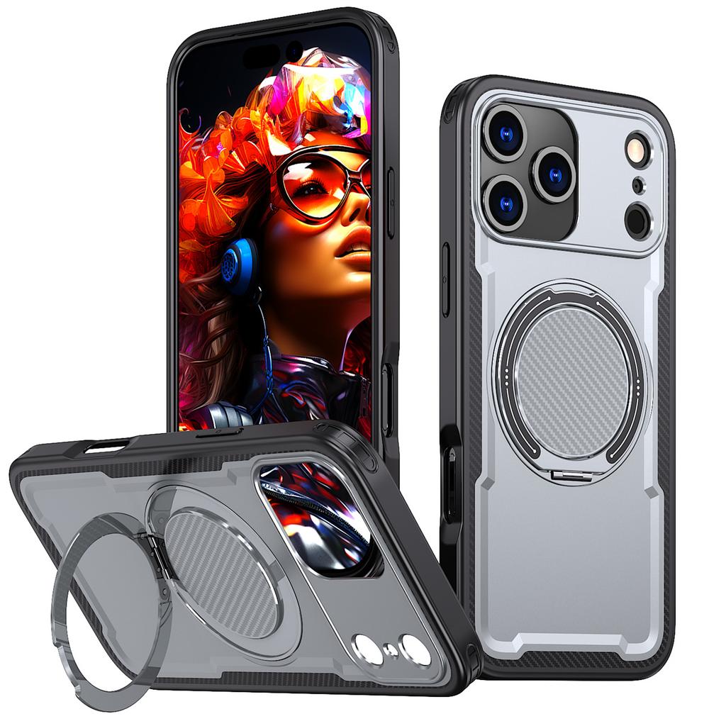 360° Rotate Bracket Phone Case for Iphone 11 12 13 14 15 16 17 Pro Max Plus 16E for Magsafe Magnetic Wireless Charging Cover
