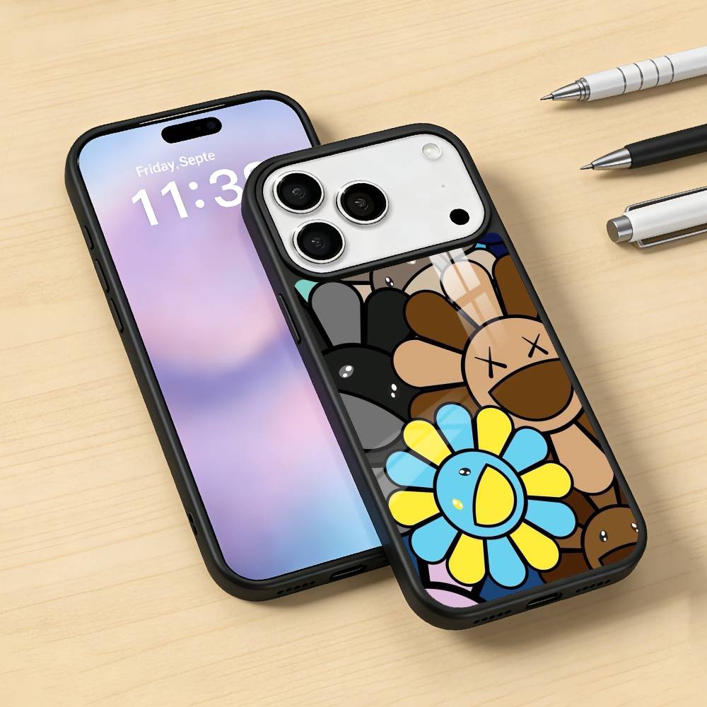 Vibrant Pop Trend M-MurakamiS Art Phone Case For iPhone 17,16,15,14,13,12,Pro,Max For Magsafe Magnetic Wireless Charging