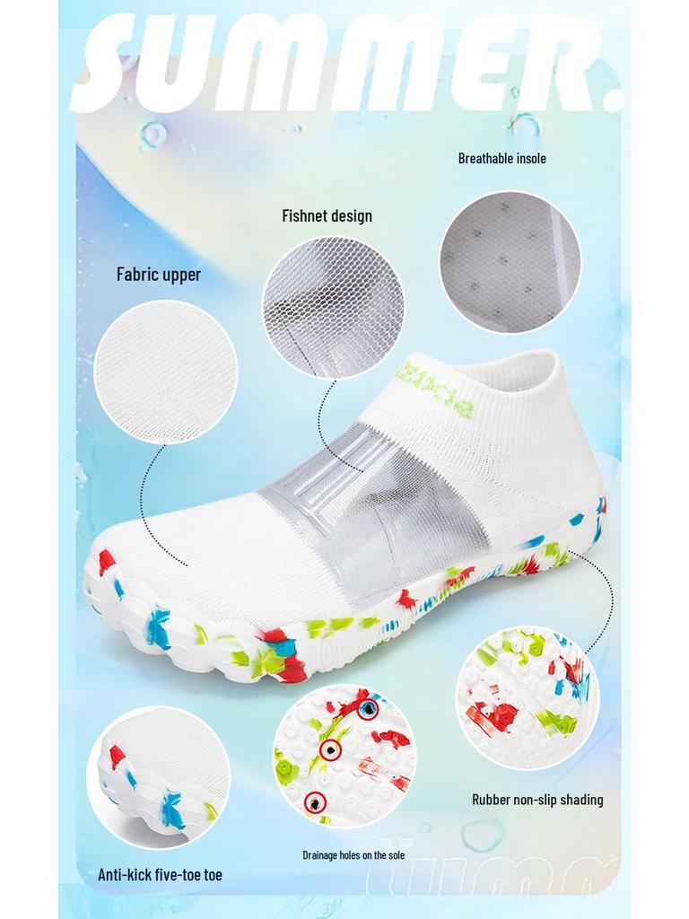 Unisex Anti-Slip Beach & Creek Swimming Shoes - Water Park & Seaside Skin-Friendly Footwear
