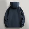 Autumn and Winter New Loose Men's Trend Solid Color Hooded Jacket American Casual Tooling Ruffian Handsome Solid Color Coat Versatile