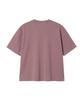 Noming Loose Fit Crop Pigment Short Sleeve - Burgundy