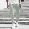 Herren Casual Mode Neun-Punkte-Hose Einfarbig Lässige Taschenhose