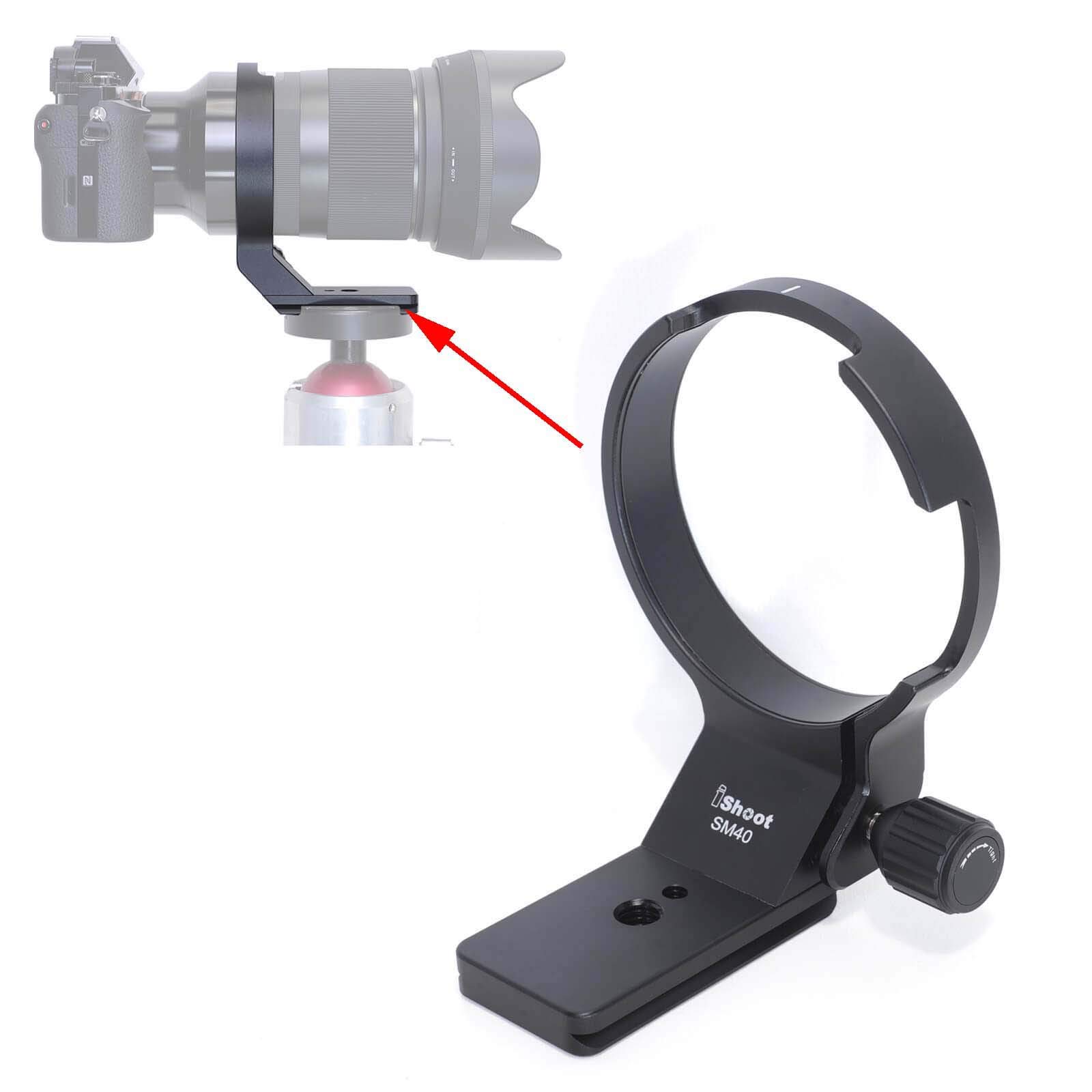 

Крепление для штатива iShoot CNC из авиационного алюминия, кольцевое, специально разработанное для Sigma 40 мм DG HSM Art с быстросъемным креплением KIRK