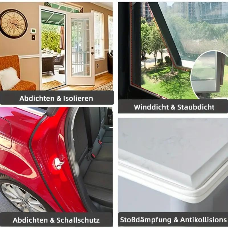 1pc 3/6m Sealing Strip, Door and Window Sealing Strip, Soundproof Self-adhesive Backing D-type Door Sealing Strip