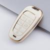 4/5/6/7 Buttons Gold Edge TPU Remote Key Fob Case Cover for 2020-2021 Hyundai Sonata Nexo DN8 Santa Fe TM Tucson NX4 Staria Ioniq