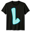 L Letter Initial Alphabet Graphic Tee Unisexs Unisexs TShirt Unisex Style