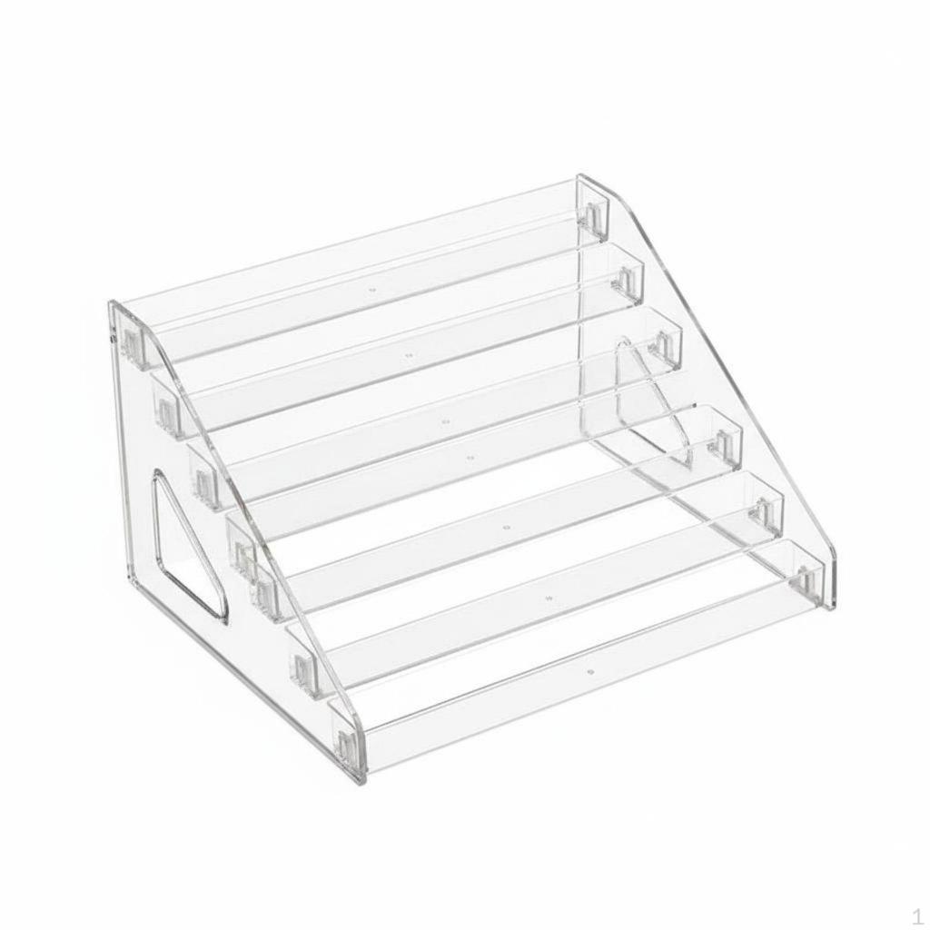 Card Display Stand Tiered Acrylic Compact Organizer for Reception