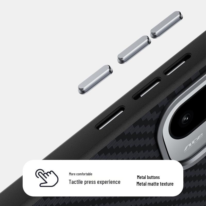 OnePlus Ace6 Magnetische Zachte Beschermhoes van Koolstofvezel