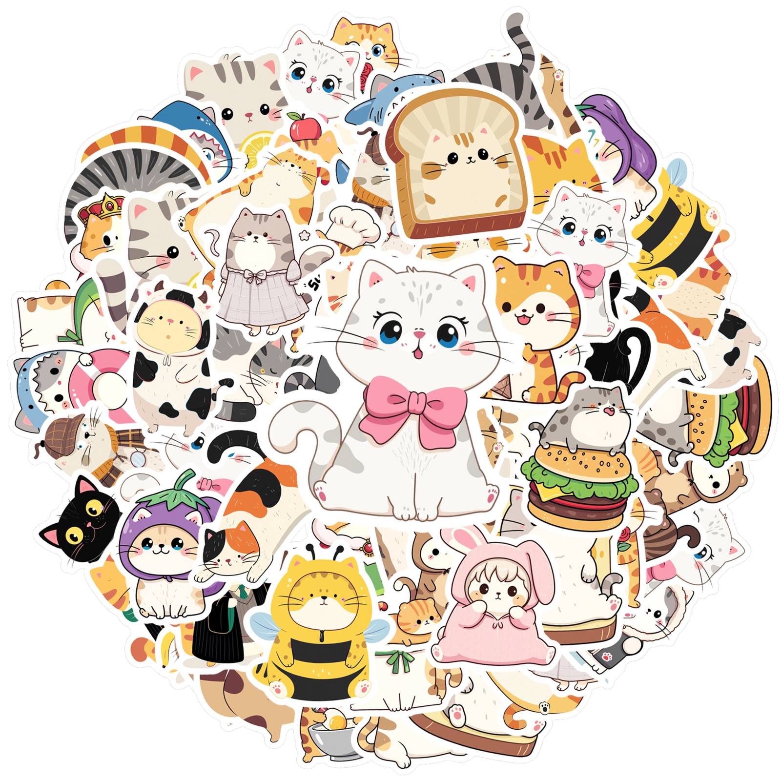 35pcs Cartoon Cartoon Stickers Whimsical Cute Animal Stickers Cartoon Stickers For Laptop Luggage Scrapbook Diary