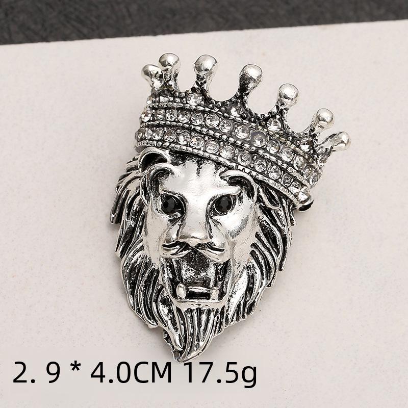 Retro Brošňa Tiger a Leopard - Kreatívny Zliatinový Odznak na Ozdobu Košele